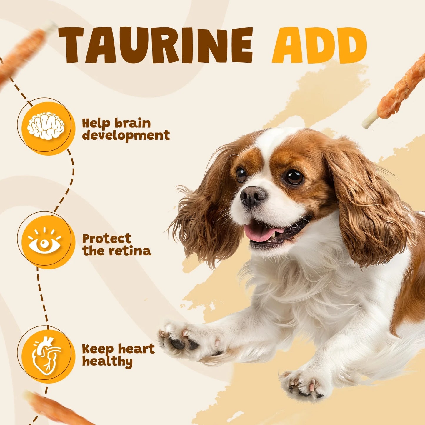 Chicken Wrapped Rawhide Dog Treats, Long Lasting for Strong Chewers, Dental Care Bones, 10.6Oz